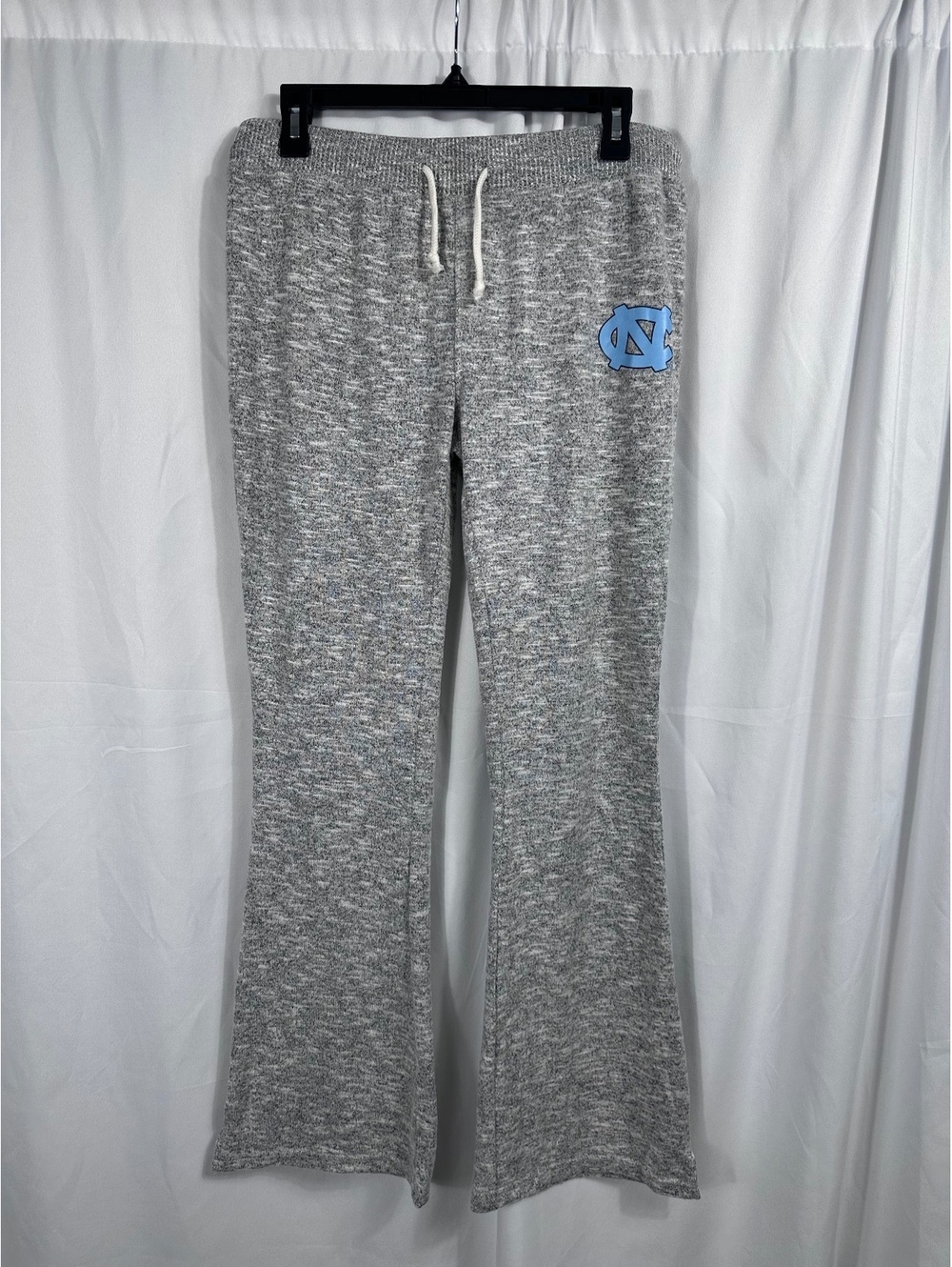 Chicka-d UNC Tarheels Gray Marled Knit Lounge Pants with UNC Logo Size Medium